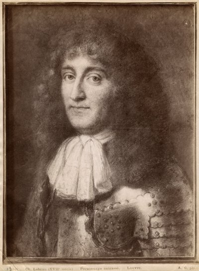 Portrait of a Man Wearing Armour by Charles Le Brun